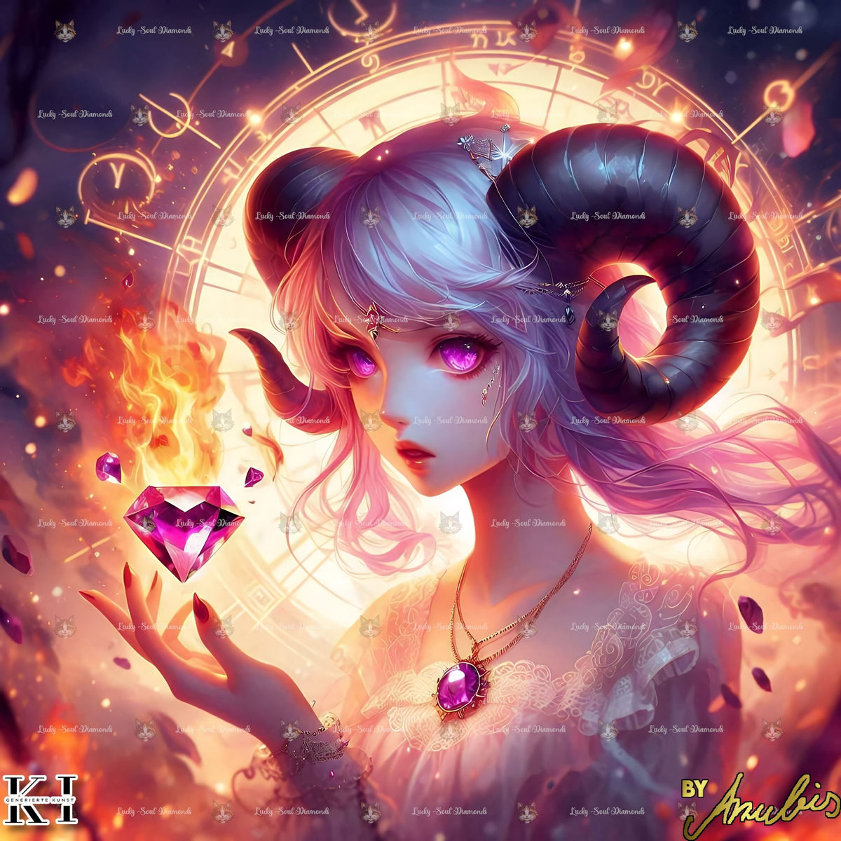 Sternzeichen Widder - Lucky Soul Diamonds