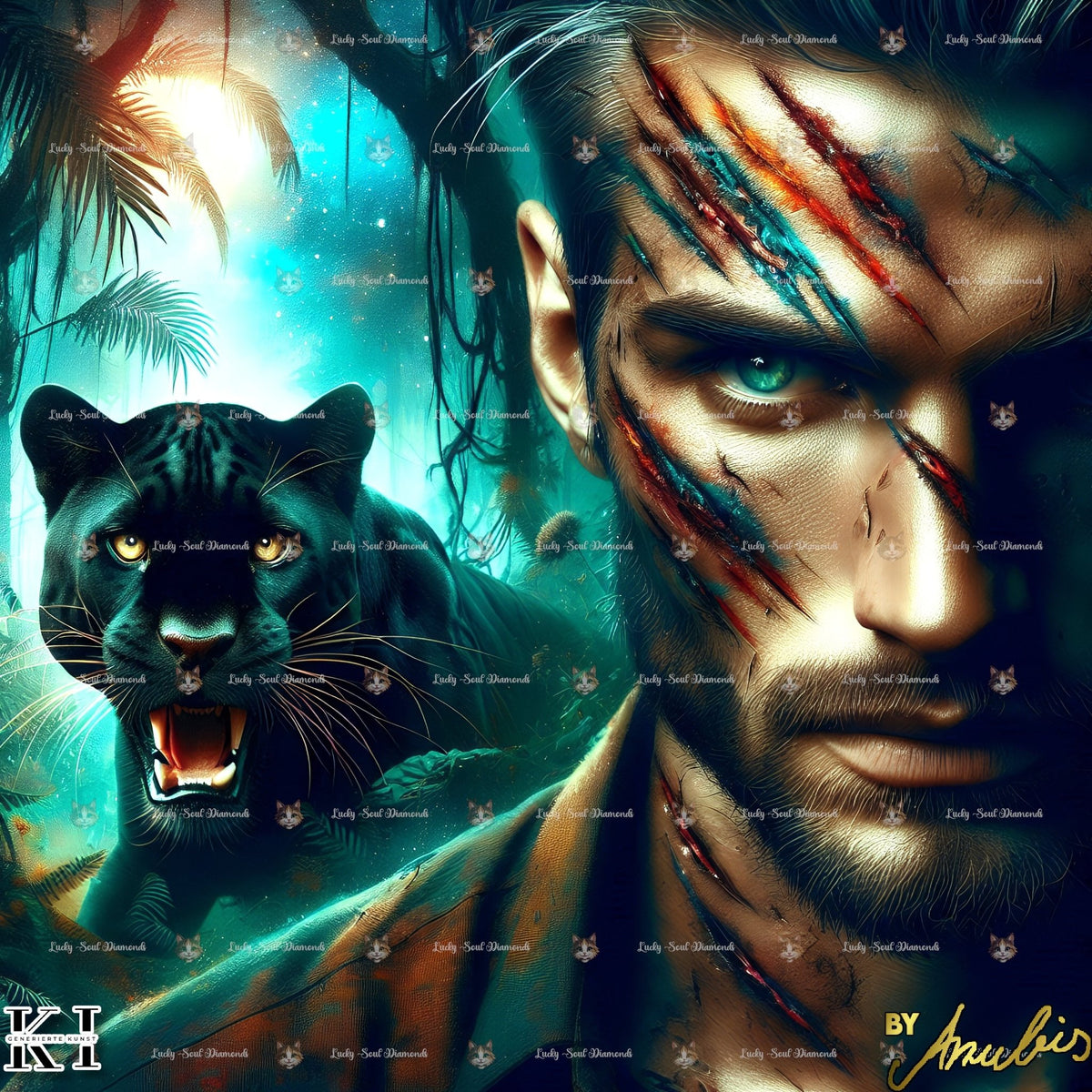 Jungle Warrior - Lucky Soul Diamonds