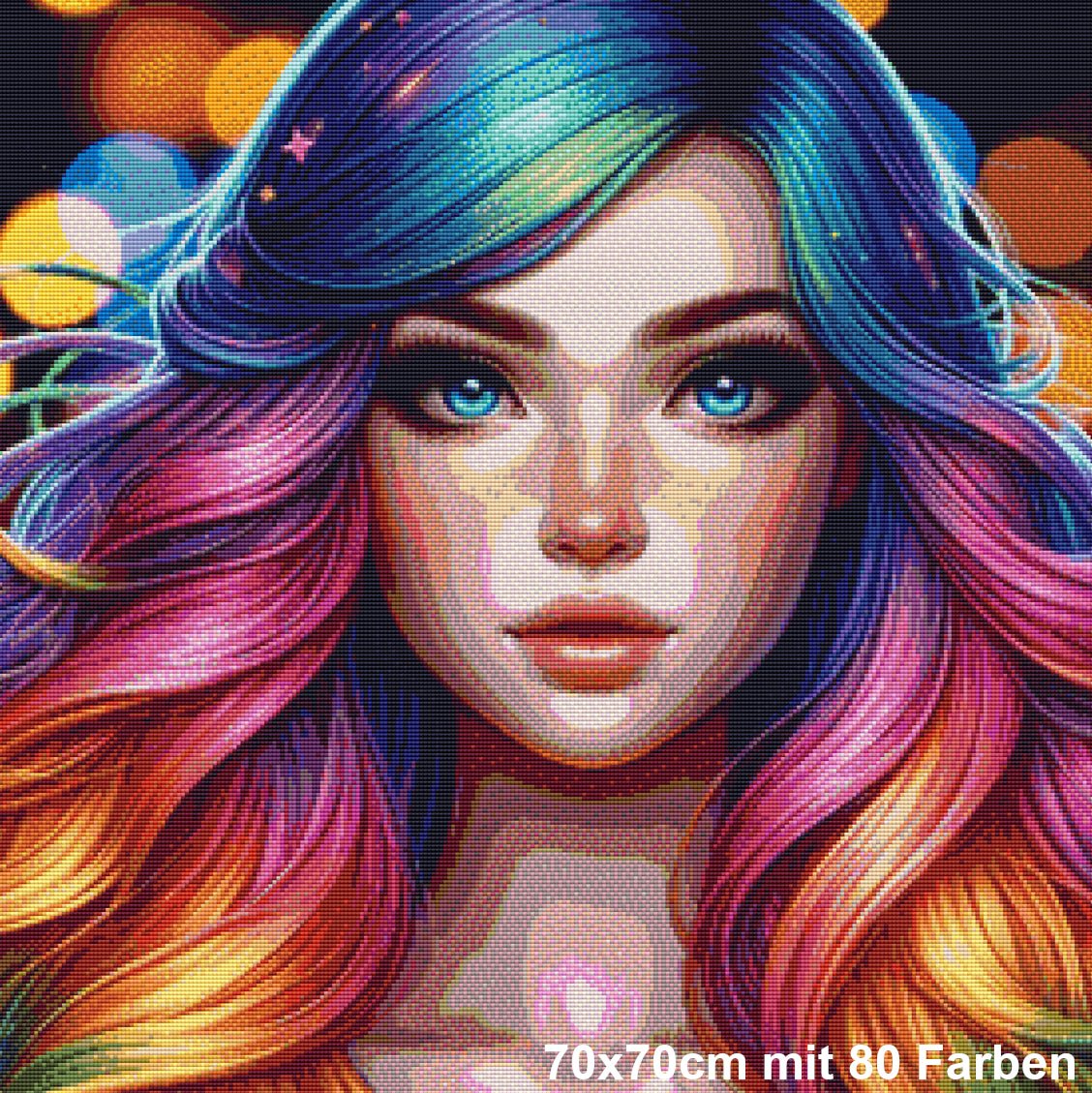 Rainbow Girl at Night - Lucky Soul Diamonds