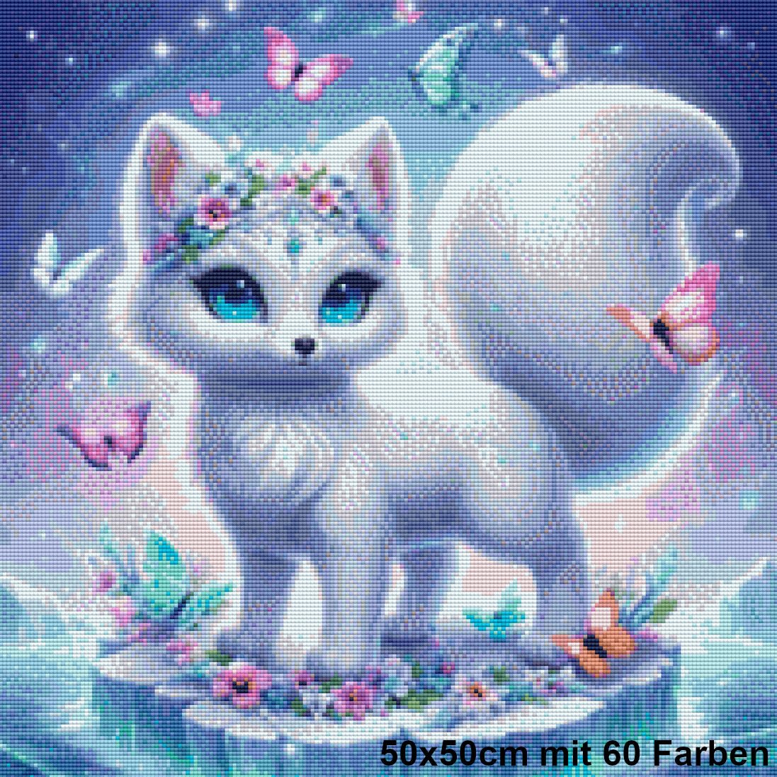 Snow Bloom Fox - Lucky Soul Diamonds