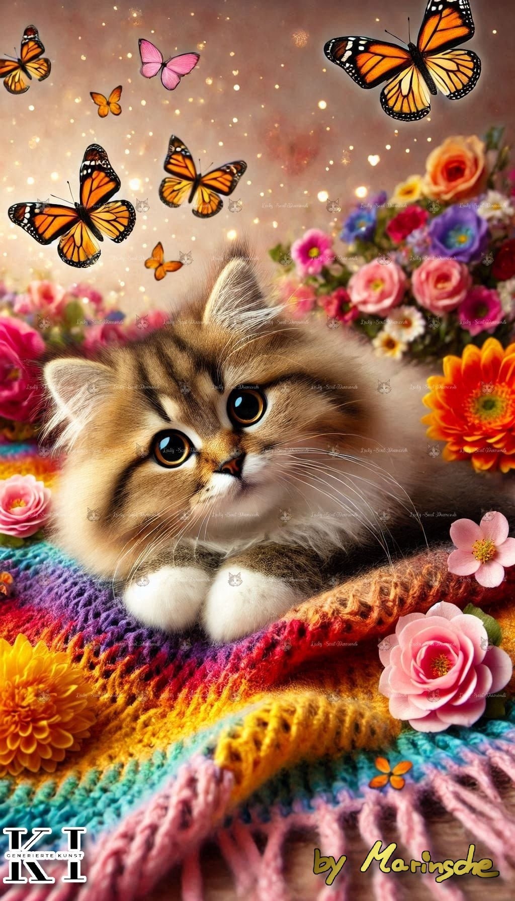 Cat Happiness - Lucky Soul Diamonds