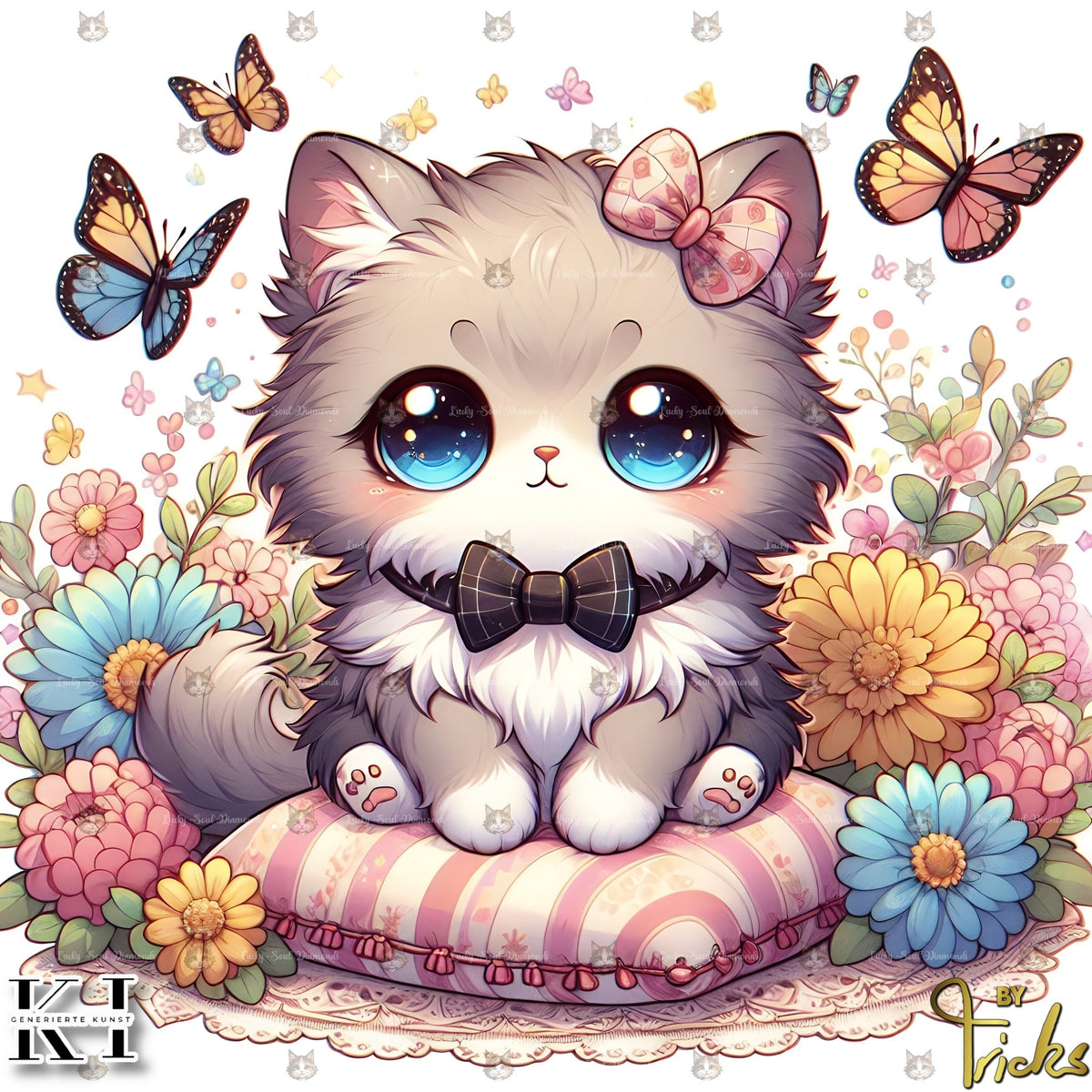 Dreamy Cat Blossom - Lucky Soul Diamonds
