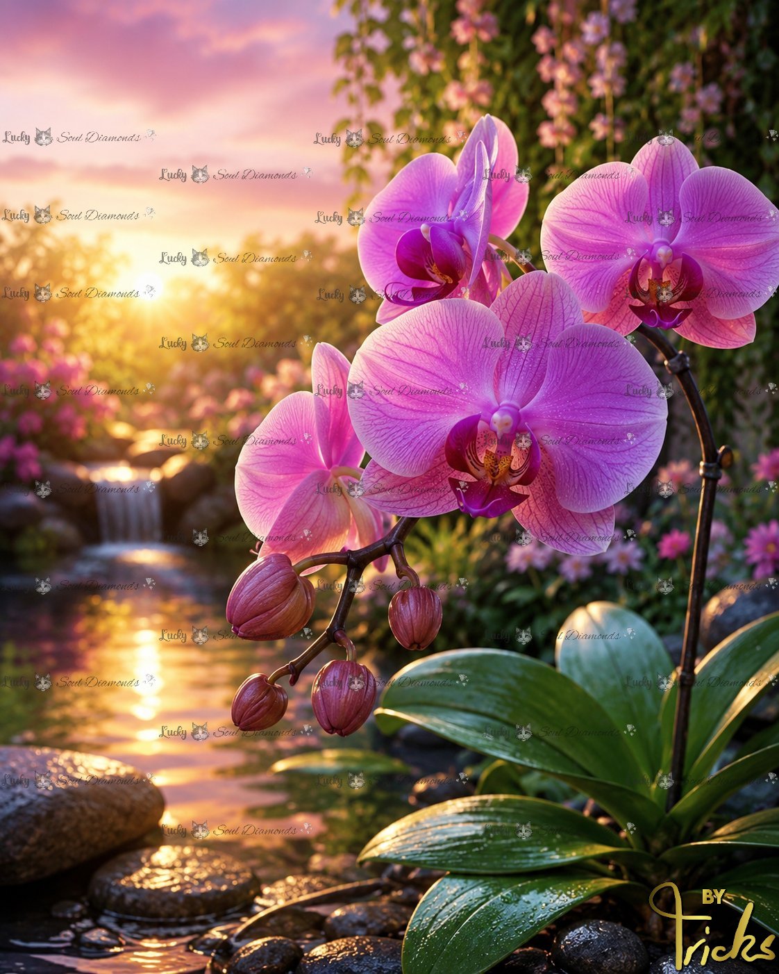 Orchideenzauber im Abendlicht