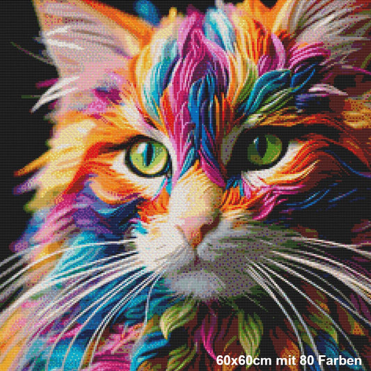 Regenbogen Maine Coon - BB Fresh Diamond Art