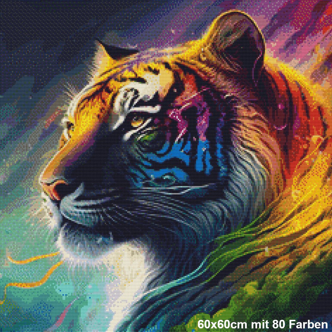 Regenbogen Tiger - Lucky Soul Diamonds