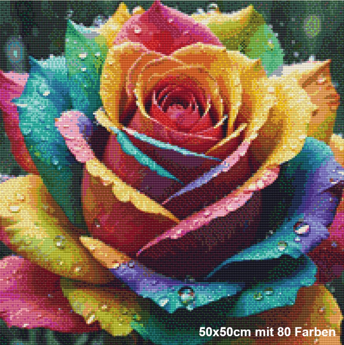 Regenbogen Rose - Lucky Soul Diamonds