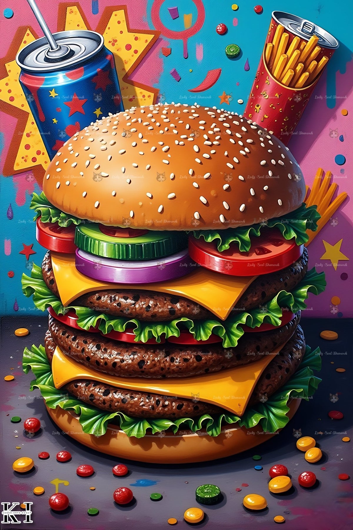 Burger Beast - Lucky Soul Diamonds
