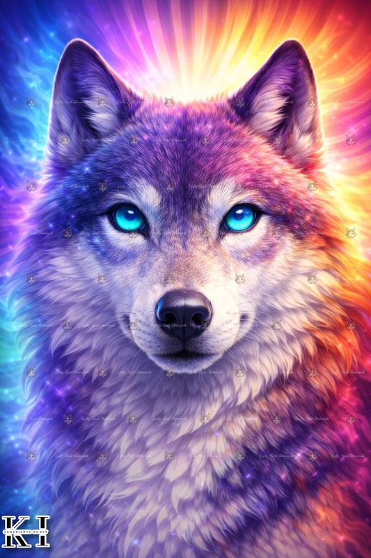 Der magische Wolf | Infinity Frame