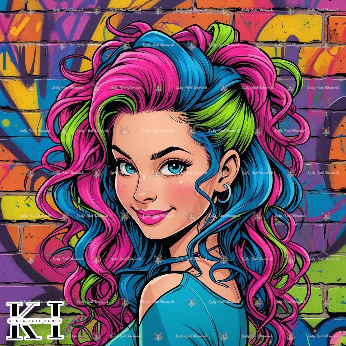 Vibrant Rebel Beauty - Lucky Soul Diamonds