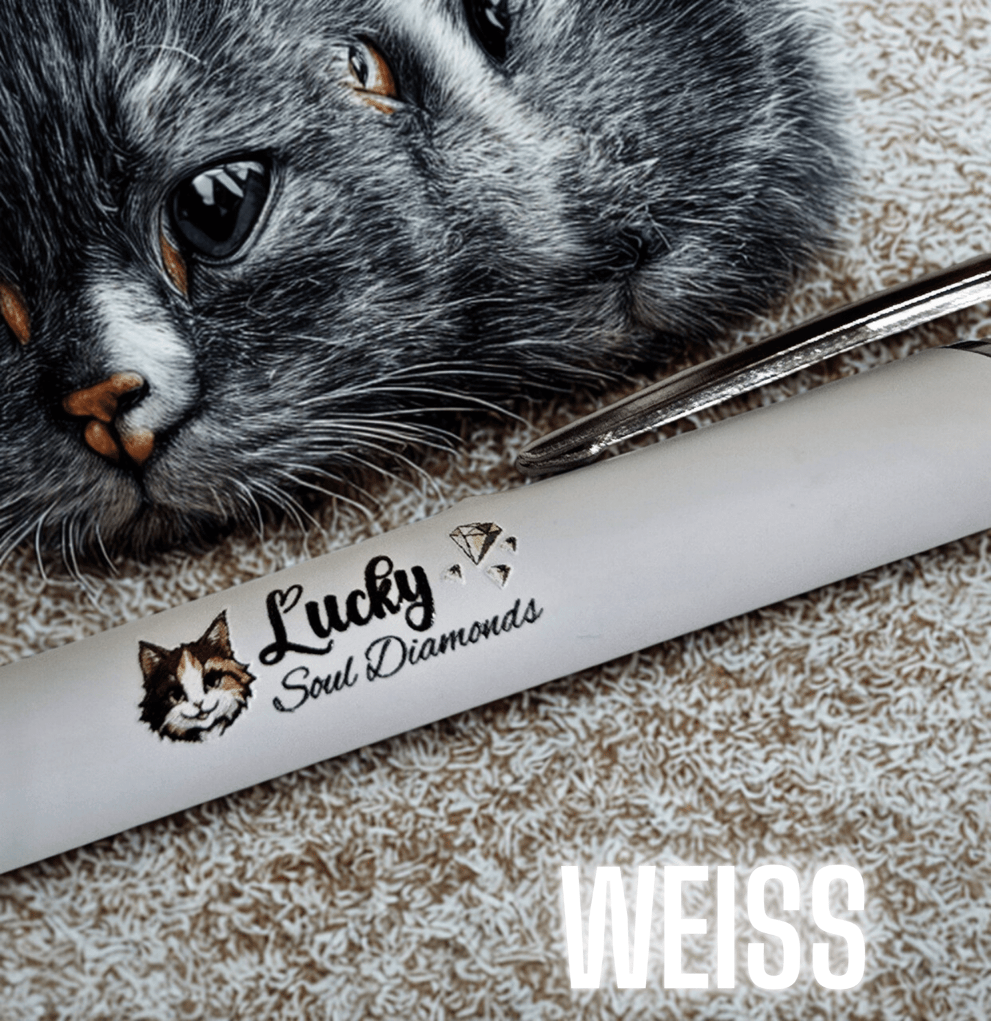 Premium Kugelschreiber aus Metall - Lucky Soul Diamonds