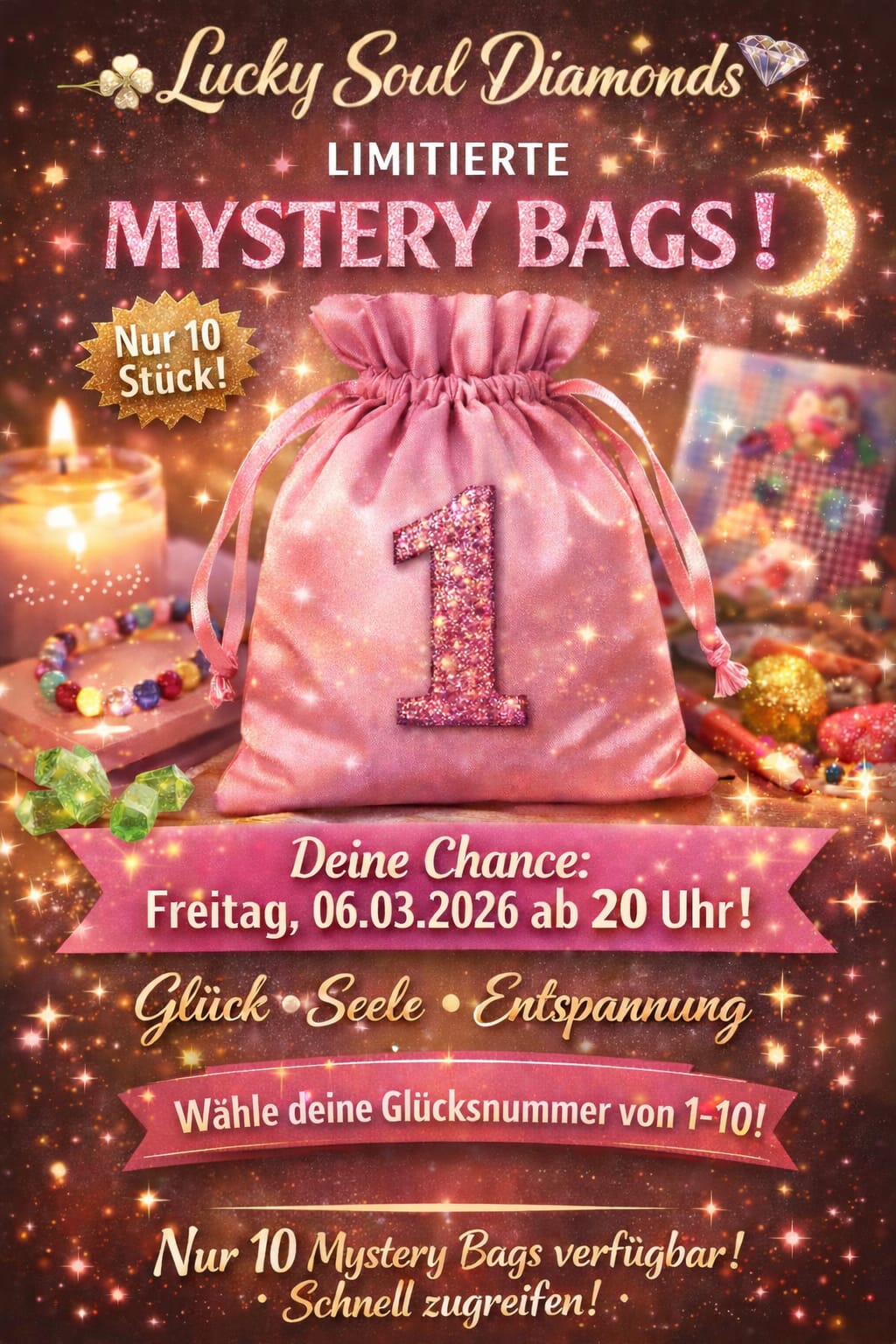 Mystery Bag Nr. 1-10 | Diamond Painting, Zubehör & Mehr