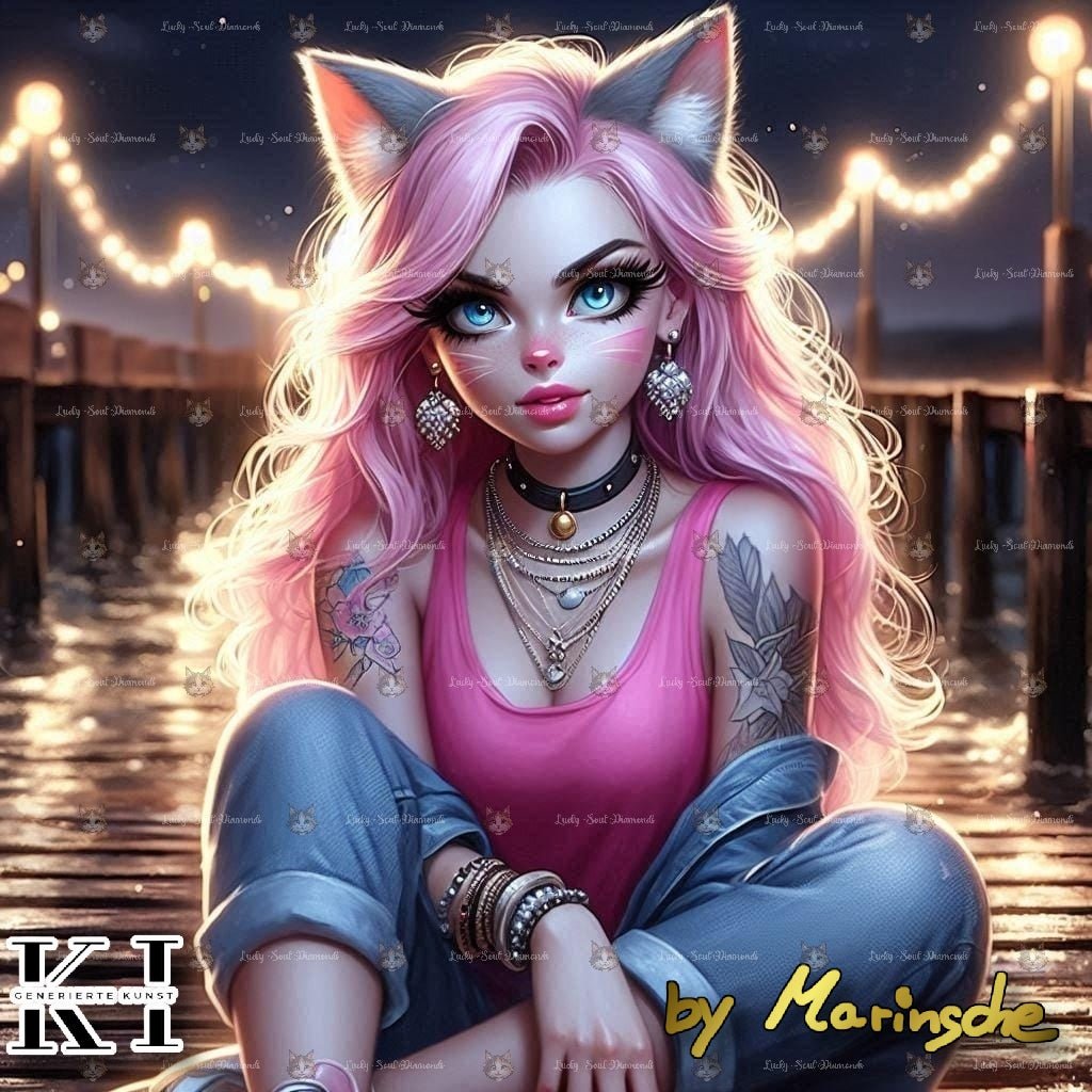 Starlit Cat Queen - Lucky Soul Diamonds