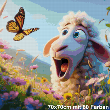 Schaf im Staunmodus
