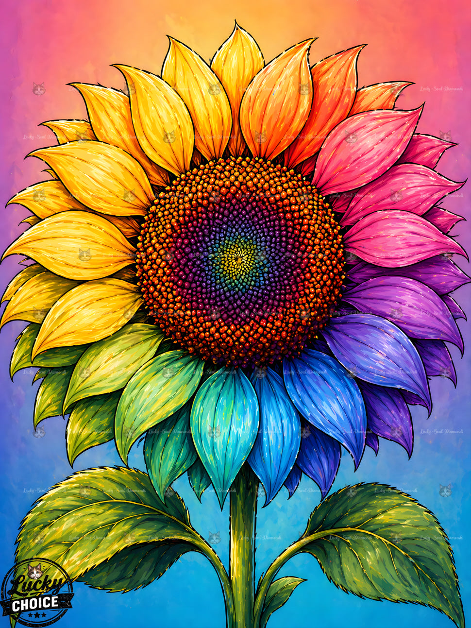Regenbogen Sonnenblume | Lucky Choice 2.0