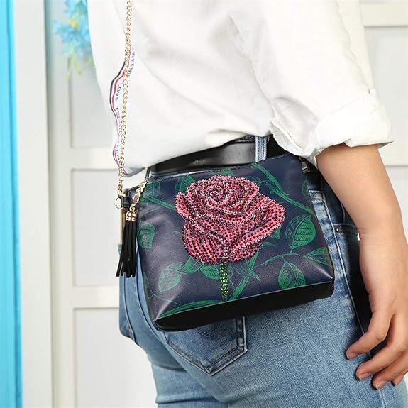 Umhängetasche „Rose Sparkle“ – Rose - Lucky Soul Diamonds