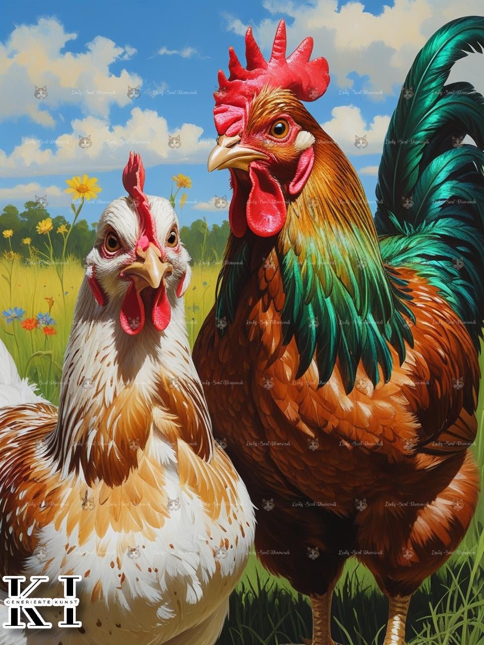 Nature Hühner - Lucky Soul Diamonds