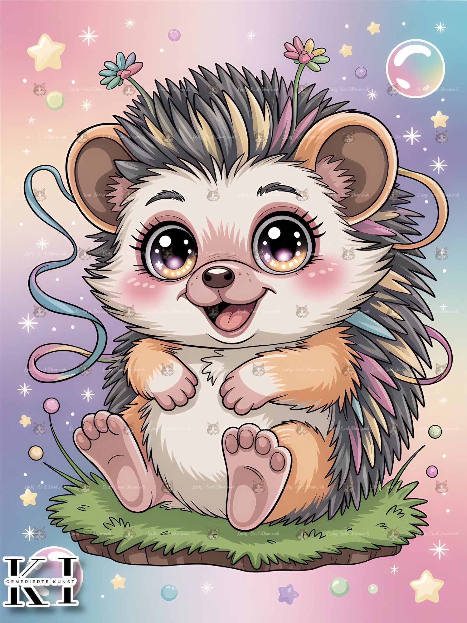 Liebevoller Igel - Lucky Soul Diamonds