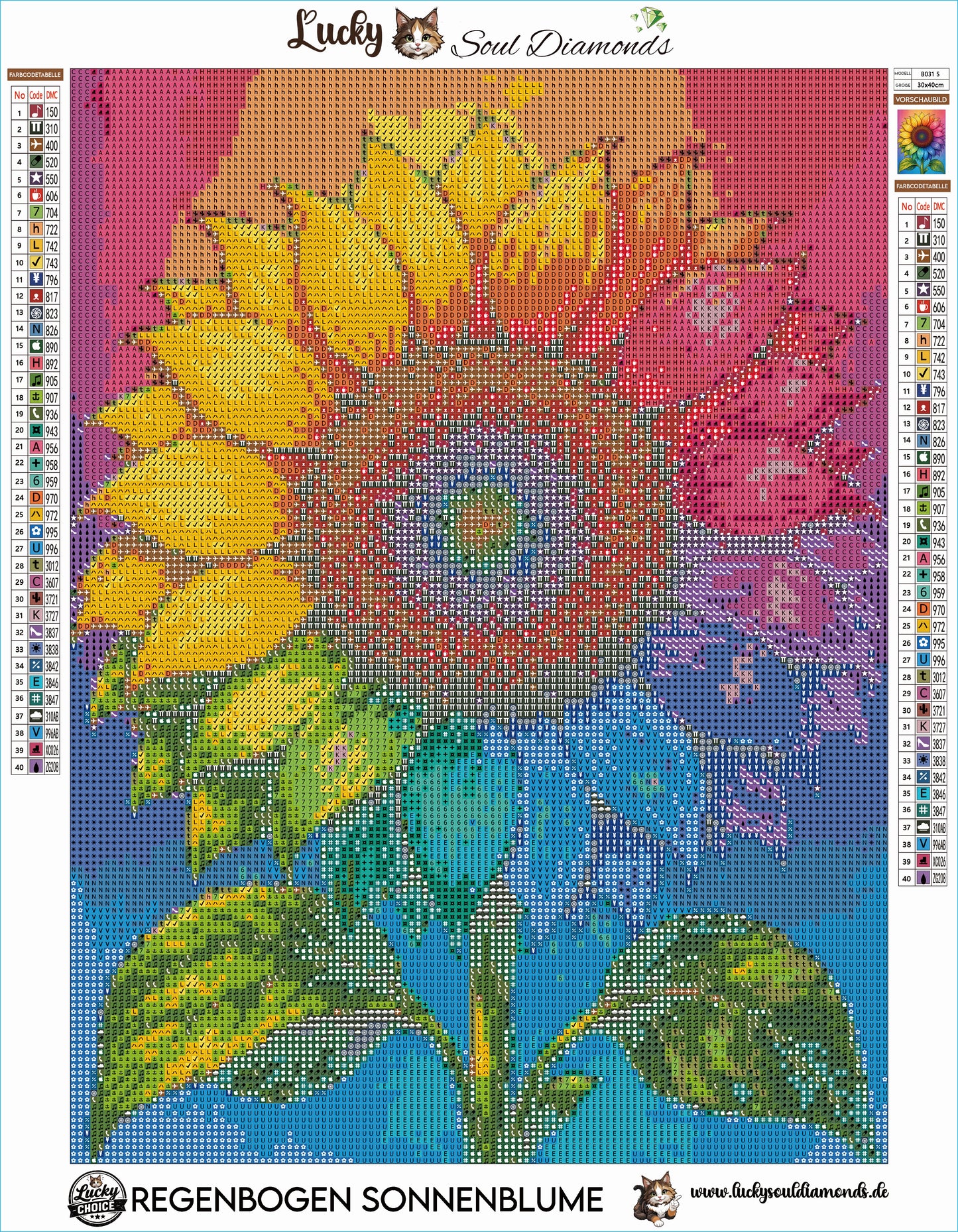 Regenbogen Sonnenblume | Lucky Choice 2.0
