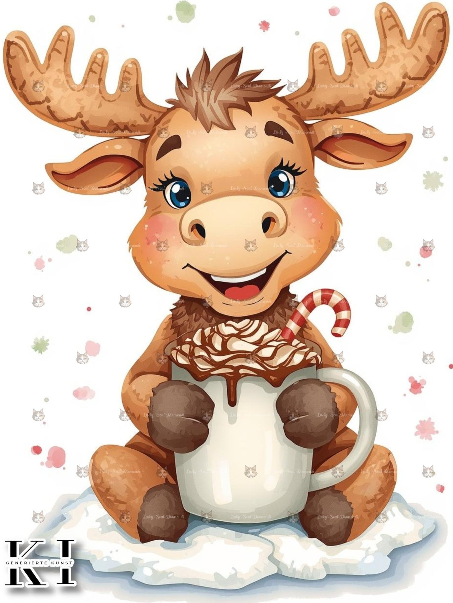 Christmas Elch - Lucky Soul Diamonds