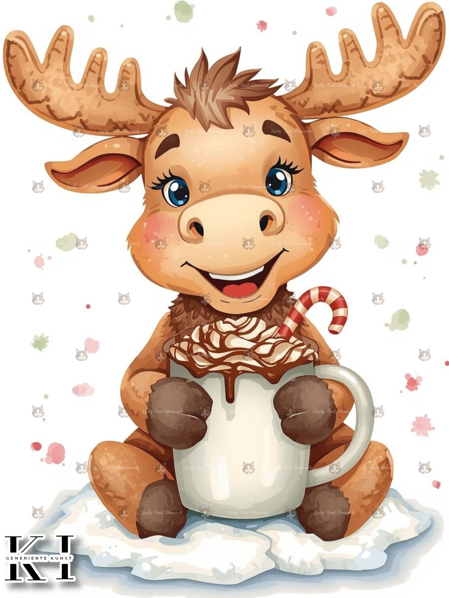 Christmas Elch - Lucky Soul Diamonds