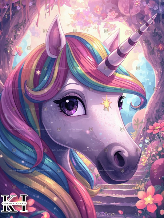 Regenbogen Einhorn - Lucky Soul Diamonds