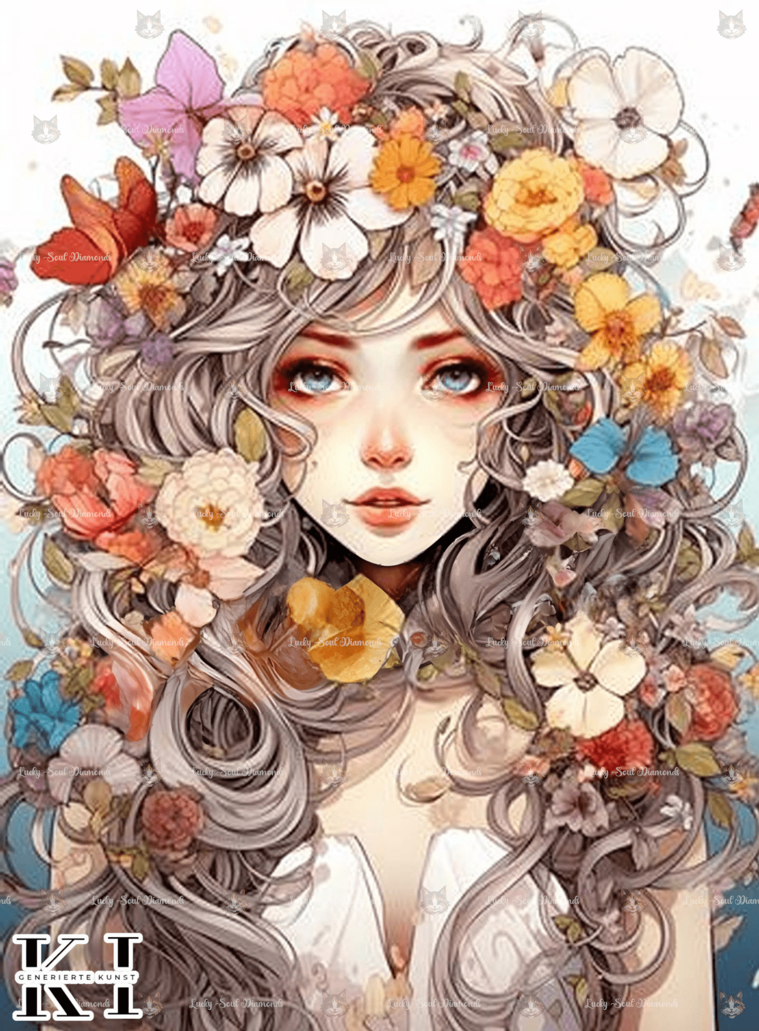 Die Blumenfrau - BB Fresh Diamond Art