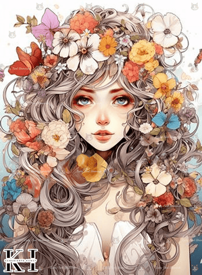 Die Blumenfrau - BB Fresh Diamond Art