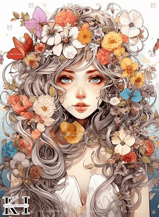 Die Blumenfrau - BB Fresh Diamond Art