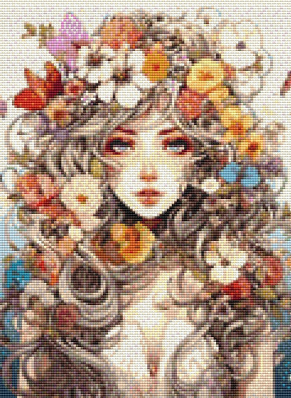 Die Blumenfrau - BB Fresh Diamond Art