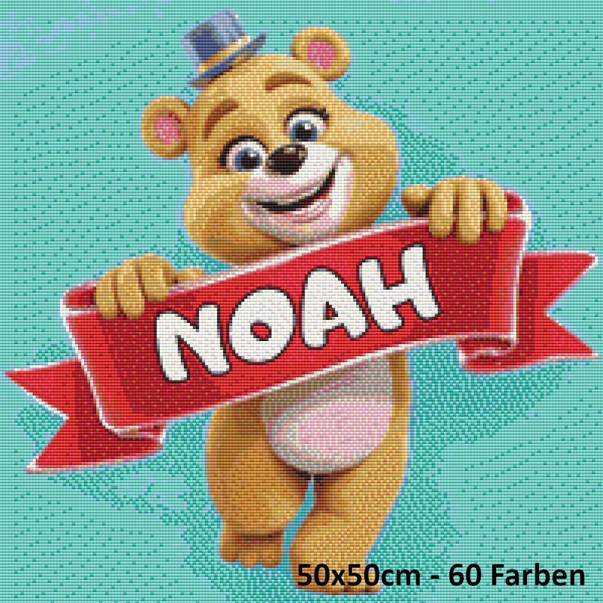 Blaues Namens Glücksbärchen - Lucky Soul Diamonds