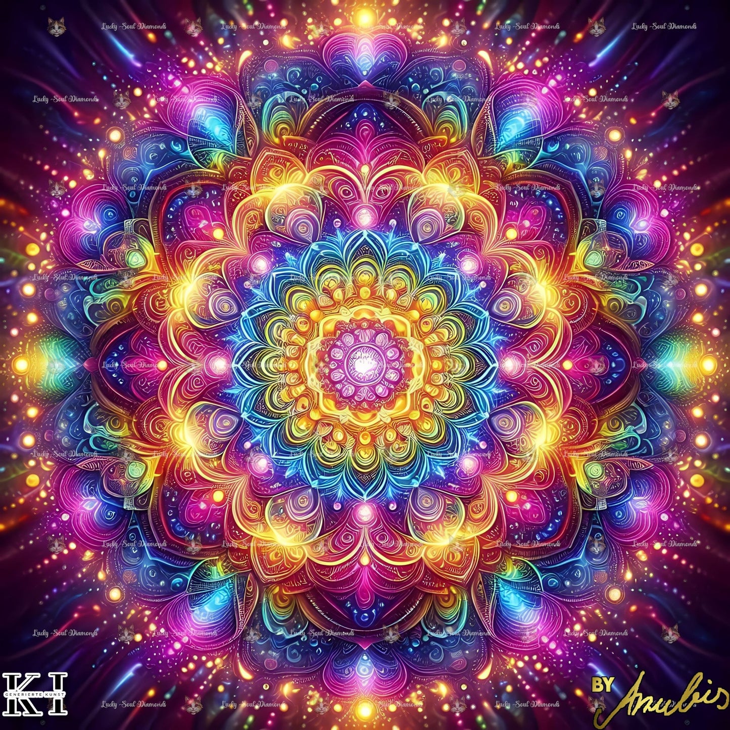 Colorful Mandala - Lucky Soul Diamonds