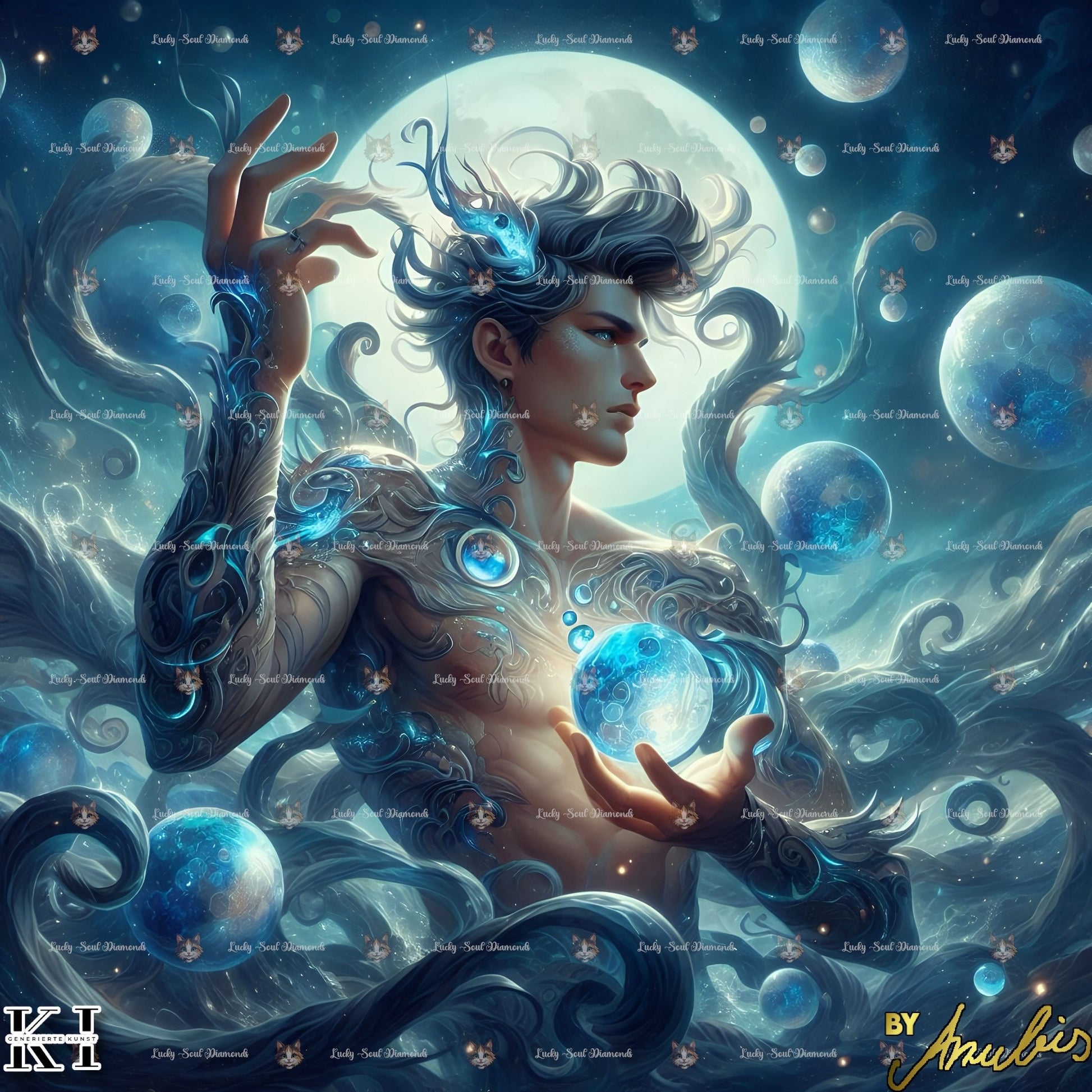 Sternzeichen Wassermann - Lucky Soul Diamonds