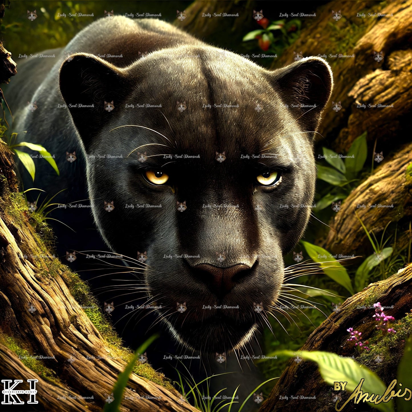 Demütiger Panther - Lucky Soul Diamonds
