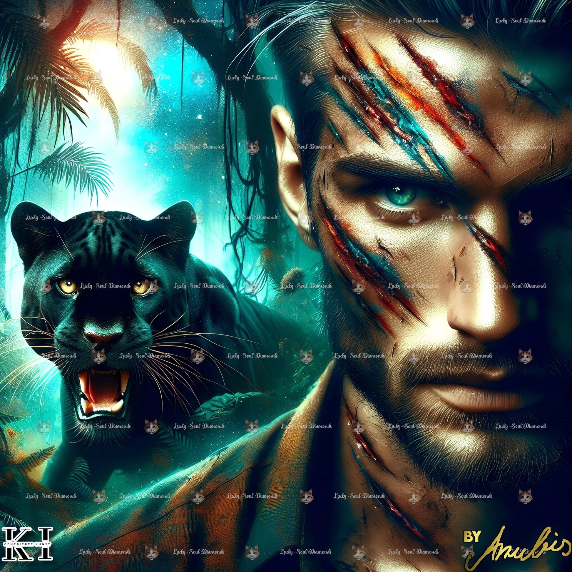 Jungle Warrior - Lucky Soul Diamonds