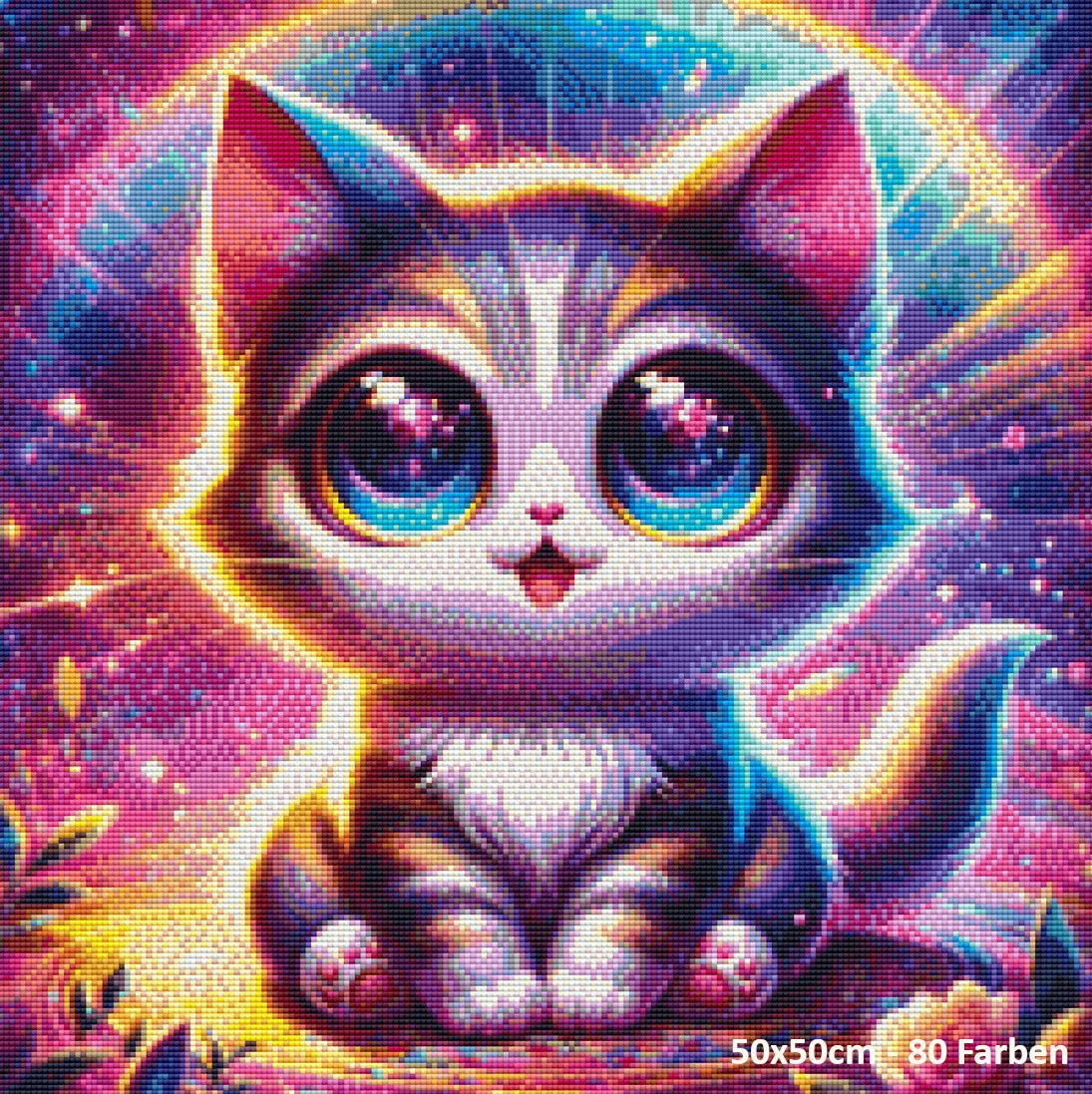 Little Baby Cat Pose - Lucky Soul Diamonds