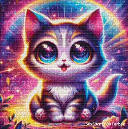 Little Baby Cat Pose - Lucky Soul Diamonds