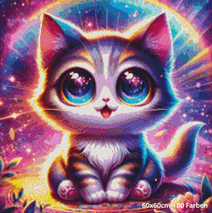 Little Baby Cat Pose - Lucky Soul Diamonds