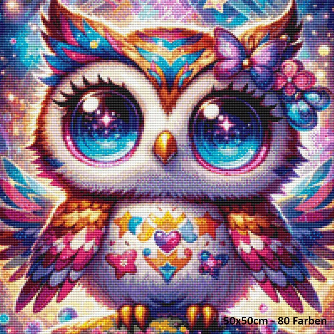 Little Baby Owl standing - Lucky Soul Diamonds