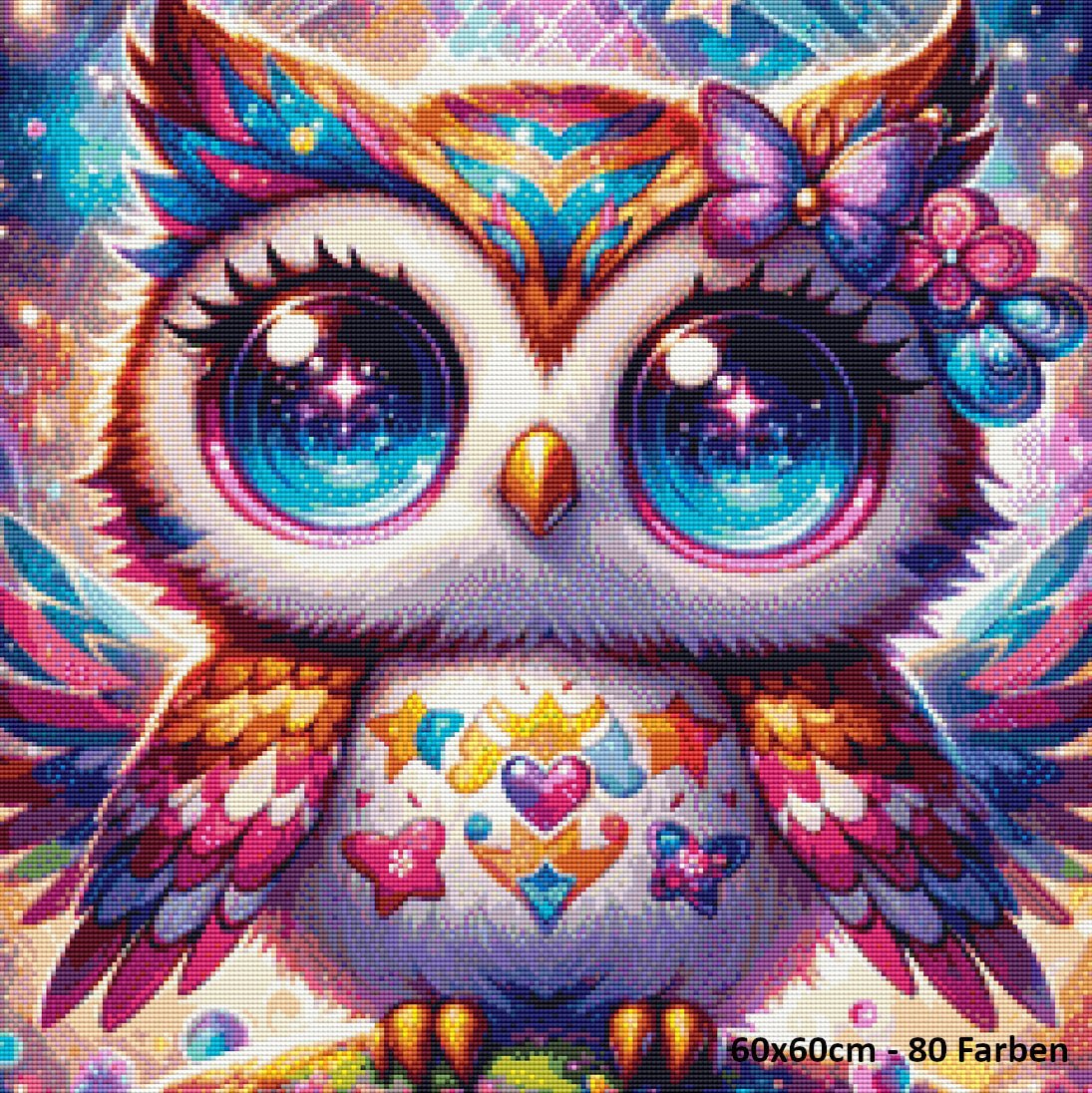 Little Baby Owl standing - Lucky Soul Diamonds