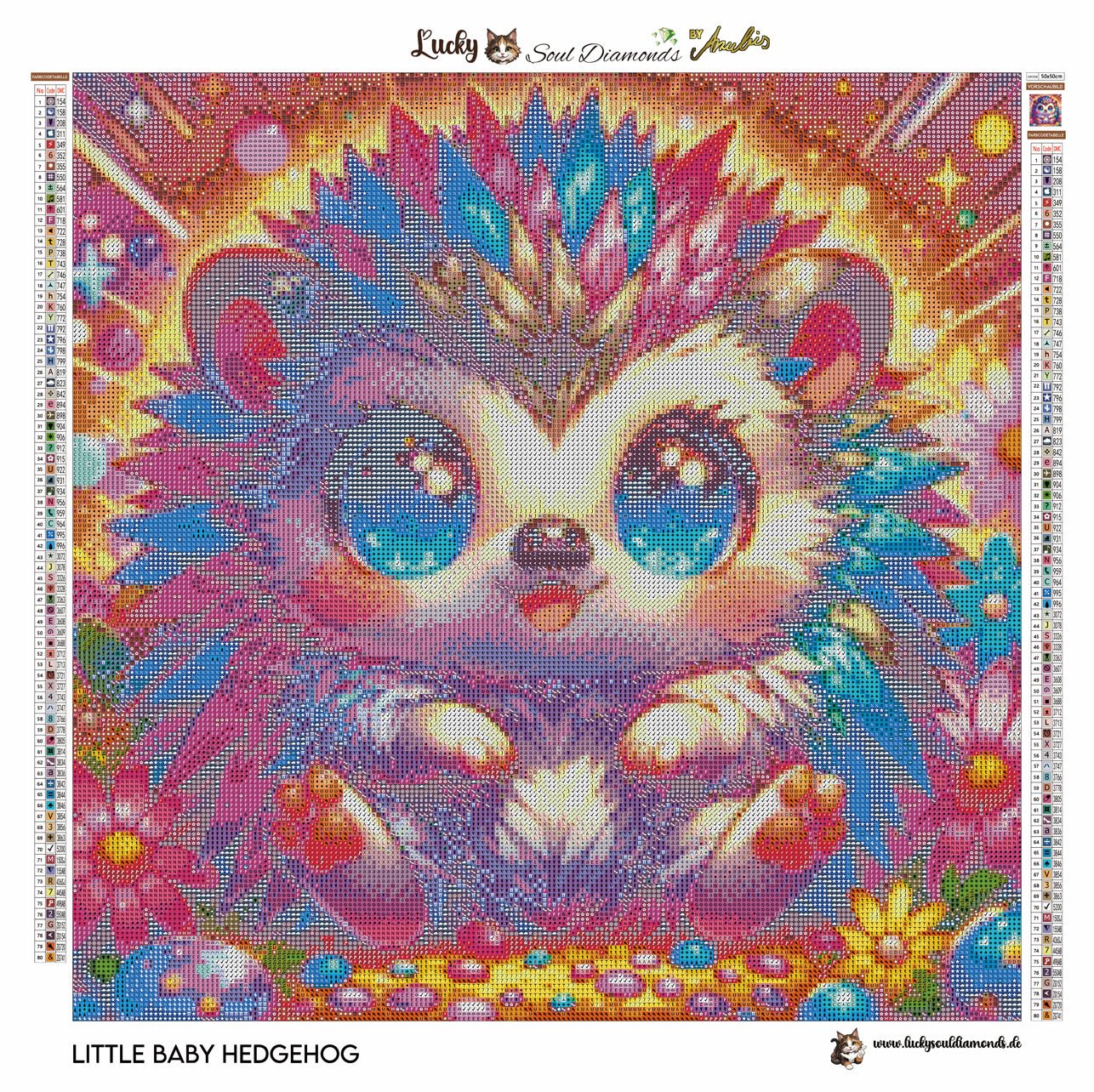 Little Baby Hedgehog - Lucky Soul Diamonds