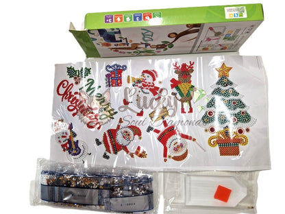 Diamond Painting Stickerset „Christmas Sparkle“ – 8er Weihnachtsmotive - Lucky Soul Diamonds