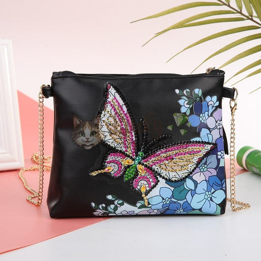 Umhängetasche „Butterfly Sparkle“ – Schmetterling - Lucky Soul Diamonds