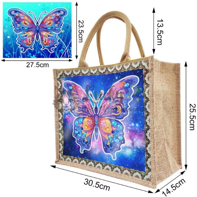 Tasche "Blue Butterfly" - Lucky Soul Diamonds