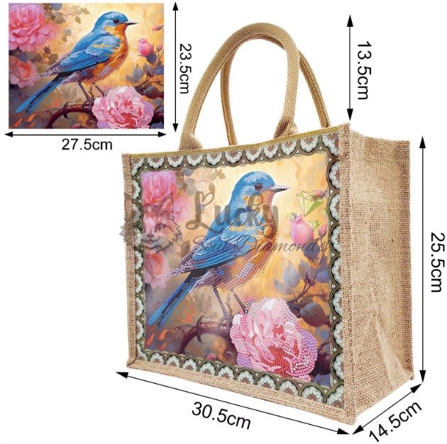 Tasche "Bluebird Blossom" - Lucky Soul Diamonds