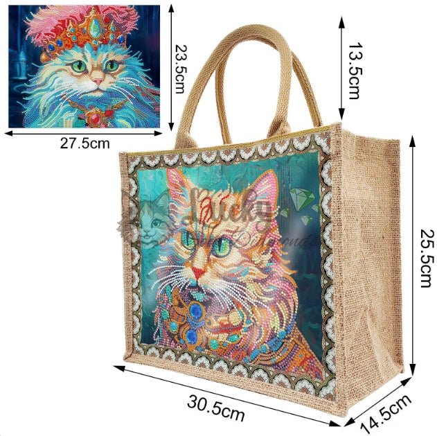 Tasche "Majestic Cat" - Lucky Soul Diamonds