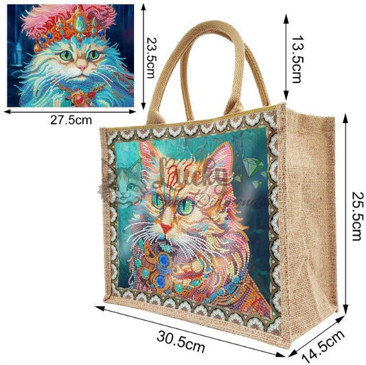 Tasche "Majestic Cat" - Lucky Soul Diamonds