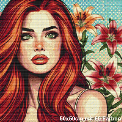 Floral Pop Up Girl - Lucky Soul Diamonds