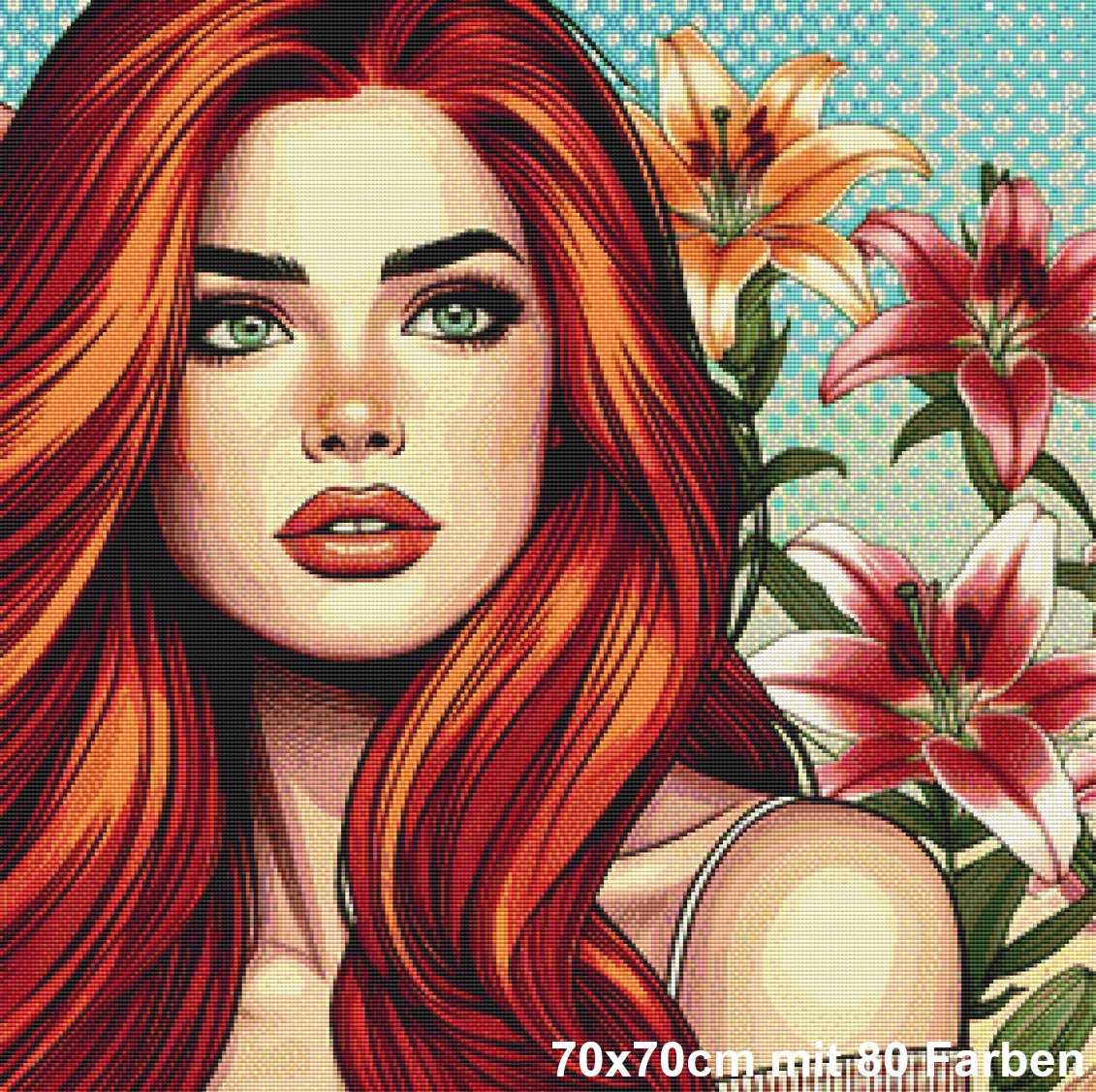 Floral Pop Up Girl - Lucky Soul Diamonds