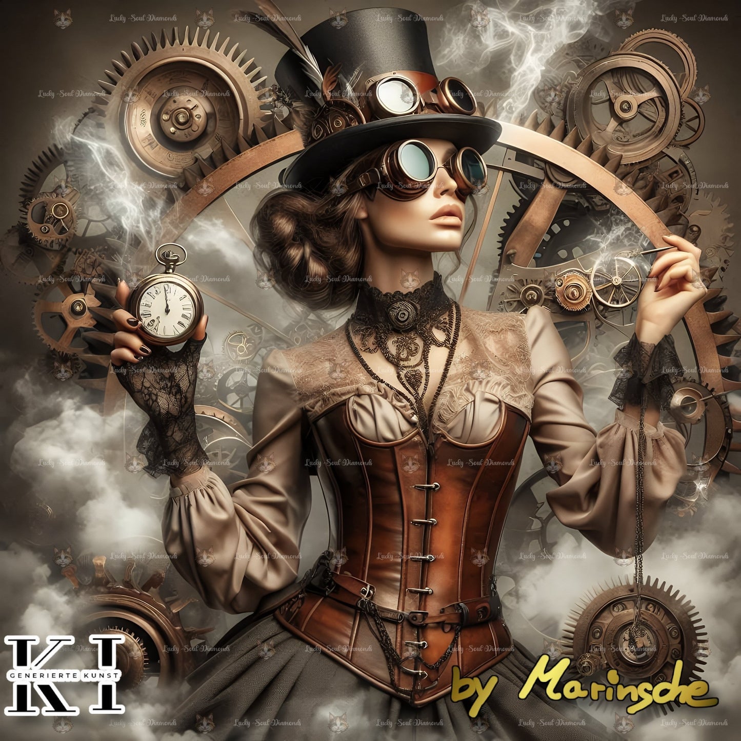 Zeitwanderin im Dampfnebel - Lucky Soul Diamonds