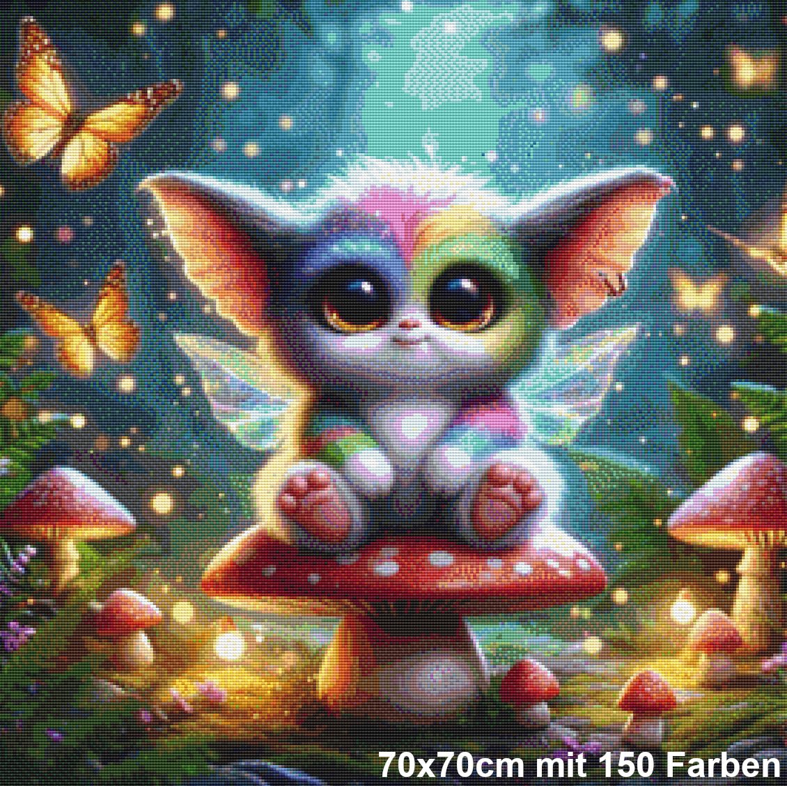 Marlin in the Woods 70x70cm - 150 Farben - Lucky Soul Diamonds